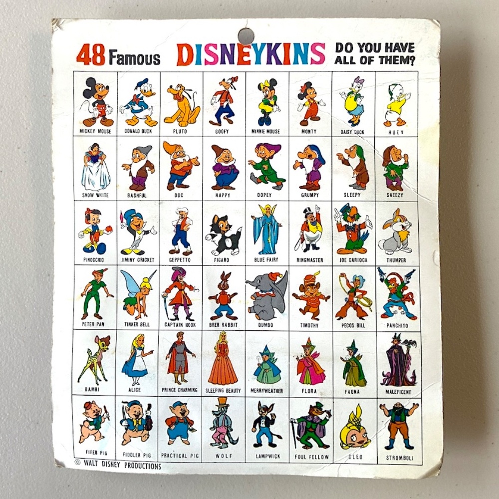 Marx Disneykins on original card dated 1971 - Picture 2 of 9
